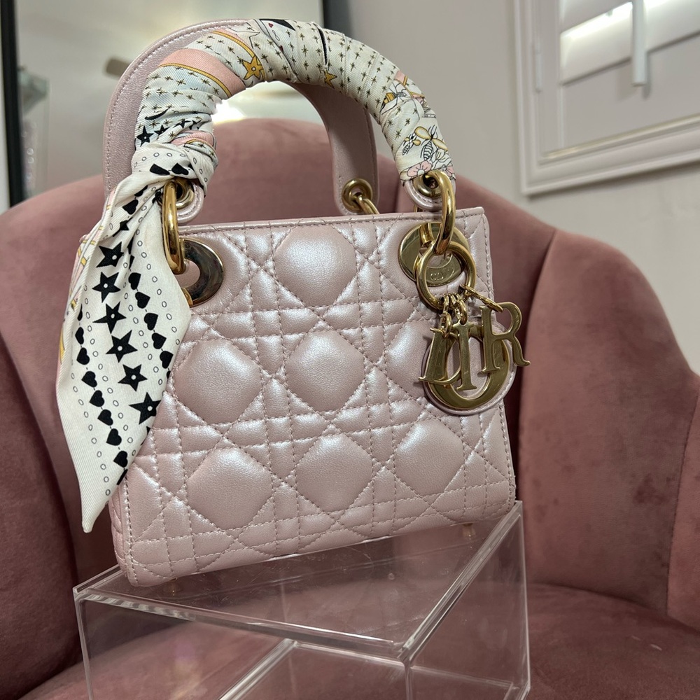 Lady Dior leather handbag